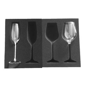 Shock Absorbing Foam Instant Foam Packaging Gold Mailer <strong>Box</strong> Custom Boxes With Foam Inserts Wine Glass Bottle Protection - Product Image 6