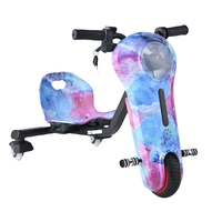 Triciclo Eléctrico con Certificación CE, Scooter con Batería de Litio de 5 Pulgadas, Electrónico Inteligente, Motor sin Escobillas de 150W, Potente Triciclo de Derrape de Tres Ruedas