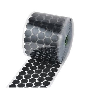Points autocollants noirs découpés <span class=keywords><strong>à</strong></span> la forme, points auto-agrippants, points auto-adhésifs pour l'école et le bureau - Product Image 1
