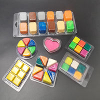 Boîte à cire personnalisée en plastique transparent avec 5, 6, 8 ou 10 cavités, avec cintre, pour emballer des bougies à la cire fondue
