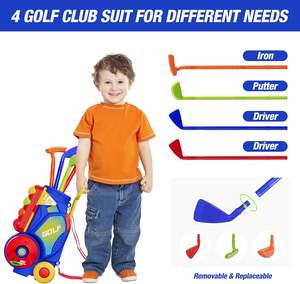 Jouet d'extérieur et d'intérieur amélioré pour enfants Clubs de <span class=keywords><strong>golf</strong></span> Jeux de balle de <span class=keywords><strong>golf</strong></span> de sport Jouet interactif <span class=keywords><strong>Mini</strong></span> <span class=keywords><strong>jeu</strong></span> de putter de <span class=keywords><strong>golf</strong></span> portable pour garçons et filles - Product Image 3