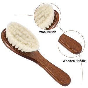Cepillo para Barba de Hombre, Cepillo para Despeinar el Cuello, Herramienta de Limpieza y Cuidado, Barba Suave con Mango de Madera para Barbería - Product Image 3