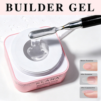Gel de construction pour ongles 15g 30g 60g, gel de structure et de finition à faible chaleur, gel de construction rapide pour artistes professionnels en ongles
