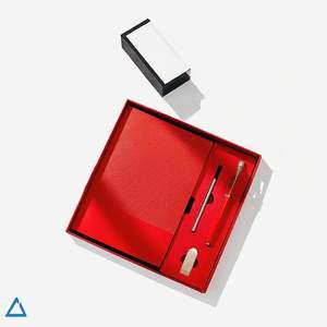 Set de Regalo de Papelería Empresarial Personalizable y Exclusivo, Cuaderno, Bolígrafo, USB, Etiqueta de Regalo Promocional, Cuero PU con Grabado UV, Día de la Tierra - Product Image 3