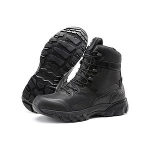 Botas de cuero negras TSB204 de Malasia con cremallera lateral o sin cremallera lateral, botines personalizados de corte medio. - Product Image 2