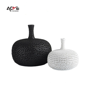 Decorazione della casa minimalista <span class=keywords><strong>vaso</strong></span> di lusso decorazioni per la casa accessori interni <span class=keywords><strong>vaso</strong></span> in ceramica bianca nera <span class=keywords><strong>Cactus</strong></span> - Product Image 1