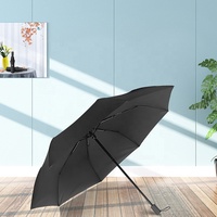 Parapluie publicitaire manuel classique ShineRain à 3 plis, logo personnalisé, baleines en acier et alliage de fibre de verre, diamètre ouvert 103 cm, promotionnel