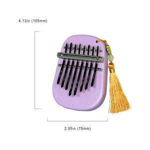Kalimba compacte à 8 touches en bois, mini piano à pouce avec marteau de réglage, piano rétro pour doigts, cadeau exquis pour les enfants débutants - Product Image 3