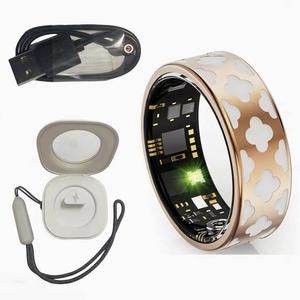 Anillo Inteligente de Acero Inoxidable, Monitor de Sueño, Frecuencia Cardíaca, SpO2, Presión Arterial, Contador de Pasos, Resistente al Agua IP68, para Fitness, Deportes, Aire Libre, iOS y Android - Product Image 1