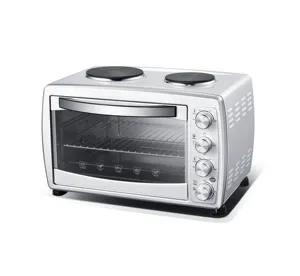 35L Mini Kitchen Electric Oven with Hot Plates and Rotisserie Convection