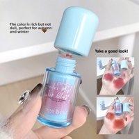 Gegebear Soft Mist Lip Glaze Matte Velvet Fog Lip Gloss Pencerah Warna Mudah Melembapkan Logo Pribadi Melembabkan Kecantikan Makeup