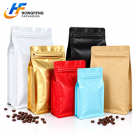 Sachets Doypack Personnalisables de Qualité Alimentaire pour Aliments pour Animaux et Café avec Fermeture Auto-Adhésive, Fermeture Éclair Facile à Ouvrir et Valve de Dégazage