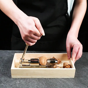 Gỗ Pecan <span class=keywords><strong>nutcracker</strong></span> hạnh nhân và Hazelnuts MACADAMIA NUT kẹp mở Cracker công cụ nứt lột vỏ máy - Product Image 5