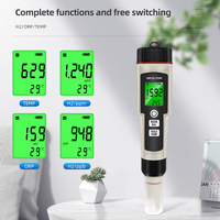 Testeur de qualité de l'eau de Type stylo numérique Portable 3 en 1 compteur de température ORP H2 pour Aquariums