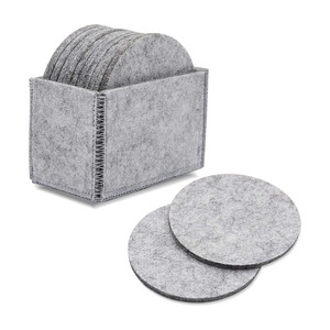 Grey Custom Christmas <b>Drink</b> <b>Coasters</b> For <b>Drinks</b> Cup 3Mm Felt <b>Coaster</b> - Product Image 3