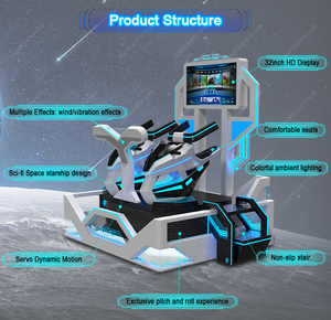 Juego de carreras de motos VR PARA 2 JUGADORES, simulador de realidad virtual 9D, asientos dobles, máquina de paseo Vr 9D, juego de Arcade Thunder Knight - Product Image 4