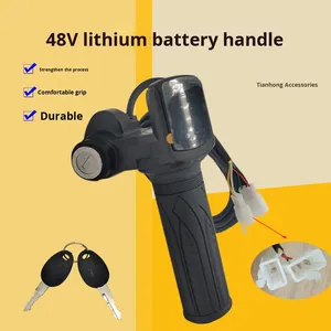 Contrôleur de vitesse, accélérateur de scooter électrique 36V/48V, poignée d'accélérateur pour vélo électrique, pièces de vélo électrique à batterie au lithium - Product Image 4