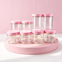 En stock – Bouteilles transparentes en PET à large ouverture de 68 dents, bocaux de stockage scellés pour thé et noix, distributeurs en plastique – Vente en gros