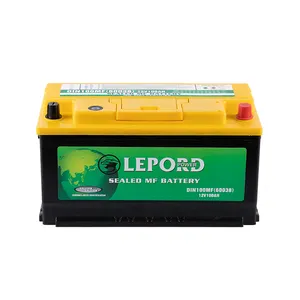 Manufacturer low price New packing Long life DIN100 60038 battery car 12v battery 100 ah car battery