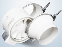 4 "/5"/6 "/8"/10 "/12" 220V Ventilateur de ventilation silencieux pour serre Ventilateurs à flux axial