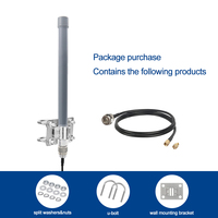 Antenne de brouilleur anti-drone en fibre de verre omnidirectionnelle étanche de type noir signal FPV500MHz 600MHz 700MHz 800MHz 900MHz