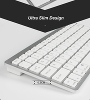 Ensemble clavier et souris sans fil LED rétroéclairé 78 touches, mini clavier et souris BT pour jeux, compatible avec les téléphones et tablettes Android