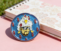 Épinglette en fonte moulée sous pression de haute qualité, moderne, style baseball, croix d'ange, Feng Shui, antique, mode, couleurs personnalisables, avec fermoir papillon, mignonne