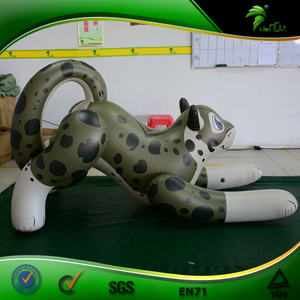 Inflatable Lying down Leopard Figure Balloon Swimming Floating Cartoon Toys Inflatable Cute PVC Leopard