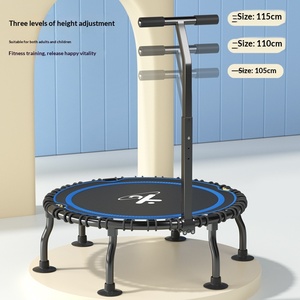 Tempat Tidur Trampolin Lompat Dalam Ruangan untuk Anak-anak dengan Pegangan 40x48 Inci Tanpa Jaring Pengaman - Product Image 2