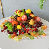Fruits et légumes artificiels réalistes en plastique Pitaya Pear pour la décoration de table et d'armoire