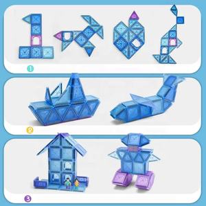 128PCS <span class=keywords><strong>Frozen</strong></span> Princess Castle Building Blocks STEM Juguetes educativos Bloques 3D para niños en edad preescolar - Product Image 4