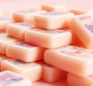 Juego de Mahjong Americano de Acrílico Rosa Estilo París, 160 Fichas, Kit de Juego Familiar Portátil con Caja de Regalo Premium - Product Image 4