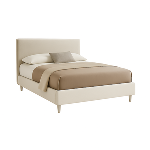 Vela letto francese Beige rivestimento in tessuto idrorepellente 155cm X 225cm X 120cm misura letto italia modello BI-VE-140-IBE - Product Image 1