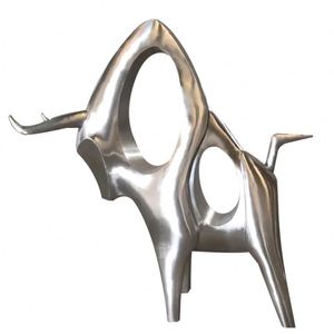 Sculpture d'athlète de plongée grandeur nature en acier inoxydable, design moderne, polie, abstraite, pour décoration extérieure de piscine et centre sportif - Product Image 3