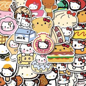 Cute <strong>Hello</strong> <strong>Kitty</strong> Food <strong>Stickers</strong>, Waterproof Decals for Kids, Teens, Water Bottles, Laptops and Journaling - Product Image 2
