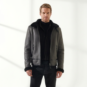 Blouson Aviateur en Cuir Véritable Premium Vintage – Manteau d'Hiver Bomber – Service d'Échantillons OEM Personnalisés Disponible Aujourd'hui - Product Image 1