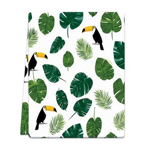 Serviettes de cuisine en microfibre à imprimé floral personnalisé, écologiques, séchage rapide, absorbantes, réutilisables, pour la décoration de la cuisine à la maison - Product Image 1