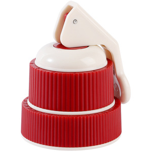 Vacuum Sealing Wine Stopper Red Cream Color Silicone Universal Bottle Cap With Timer Design For Wine <b>Spirits</b> - Product Image 5