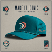Casquettes de golf et de baseball personnalisées, structurées, imperméables, à 5 panneaux, avec lettres 3D brodées et découpe laser, pour le sport et la course à pied