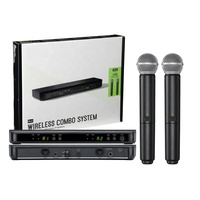 Système de microphone sans fil professionnel BLX288 S58 Beta58 SM31, double canal UHF, micro portable pour scène live, église, karaoké