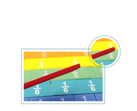 Tuiles de couleur personnalisées, multicolores, souples, en EVA imprimé, lavables, non magnétiques, pour la mesure de la surface (manipulatives mathématiques)