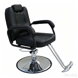 Head Pillow Hair Salon <b>Chair</b>, Stainless Steel Disc Chassis with Foot Pedal Hair Salon Hair Cutting Seat - Product Image 3