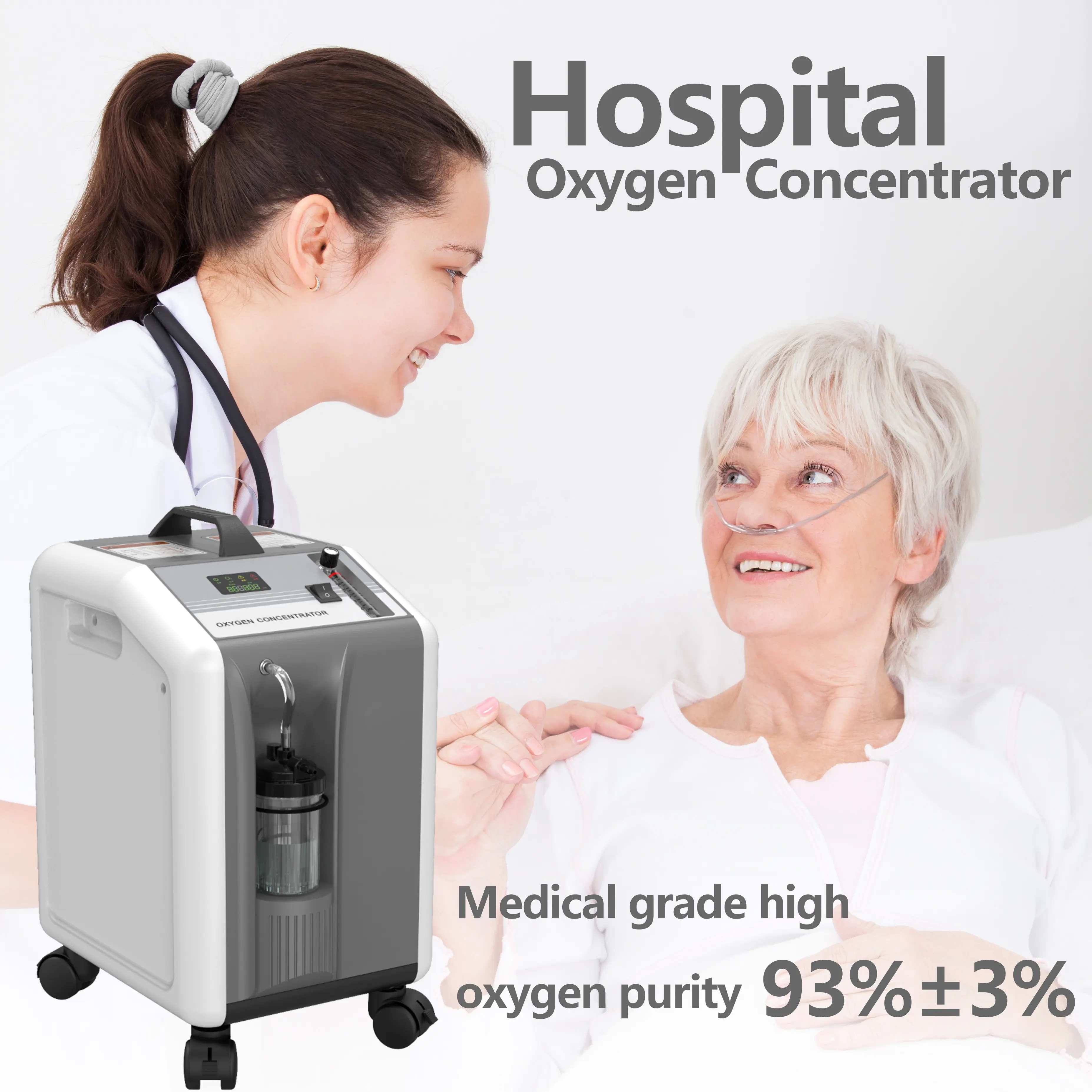 Mini concentrateur d'oxygène médical, appareil médical portatif à 4 k, 5l, 10 lpm