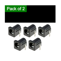 Connecteur de prise jack femelle 12V DC à montage sur circuit imprimé, port d'alimentation rond pour panneau, pour électronique DIY, bandes LED et caméras de vidéosurveillance