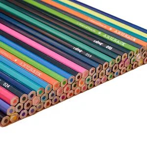 Набор высококачественных радужных шестиугольных цветных карандашей от производителя деревянные цветные профессиональные карандаши для рисования для художника
