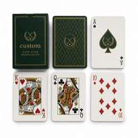 Jeu de cartes de golf personnalisé avec feuille verte, boîte de rangement, cadeau pour les membres et l'hôtellerie