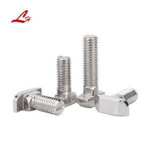 Pernos en <span class=keywords><strong>T</strong></span> de acero inoxidable Pernos de martillo de cabeza en forma de <span class=keywords><strong>T</strong></span> Tipo de acero Pernos de tornillo de rosca de tornillo de inventario de punto de A4-80 de 30 cm - Product Image 1