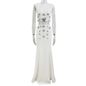 2026 early spring new style fashion heavy-duty beaded and diamond-<strong>studded</strong> <strong>blouse</strong> short top +skirt set two-piece set ready ship - Product Image 3