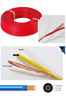 Cables eléctricos THWN/THHN 8 10 12 14 16 AWG Conductor de cobre sólido Cable de nailon aislado de PVC Cable de cobre tipo THHN trenzado