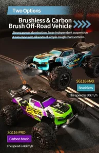 Auto <span class=keywords><strong>RC</strong></span> ZLL SG116 MAX SG116MAX Brushless 80KM/H 1:16 4WD ad Alta Velocità, Veicolo Giocattolo Telecomandato - Product Image 3